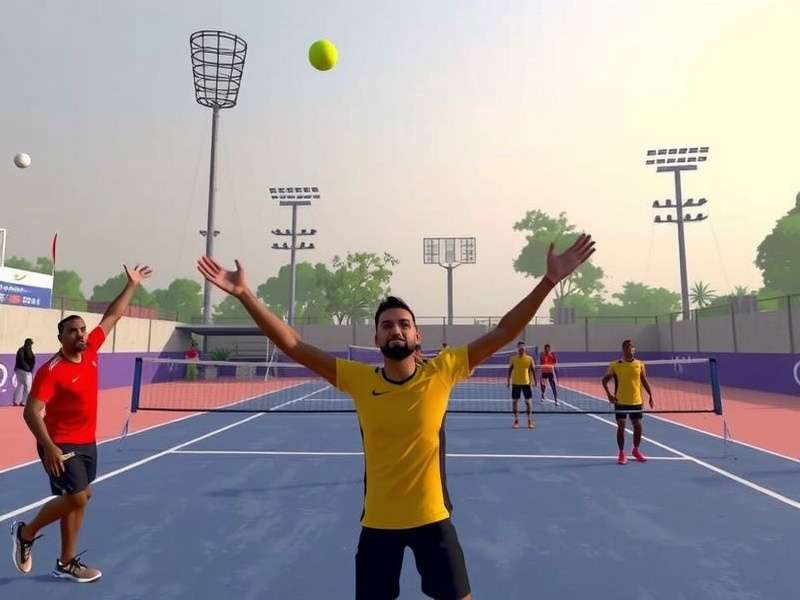 Indian Players Celebrating in Varanasi Power Serve Pro